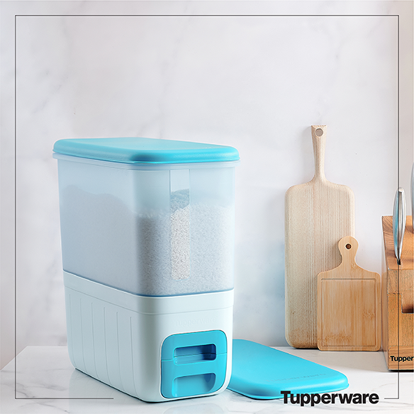 Thùng Gạo Rice Smart Aqua 10kg - Tupperware