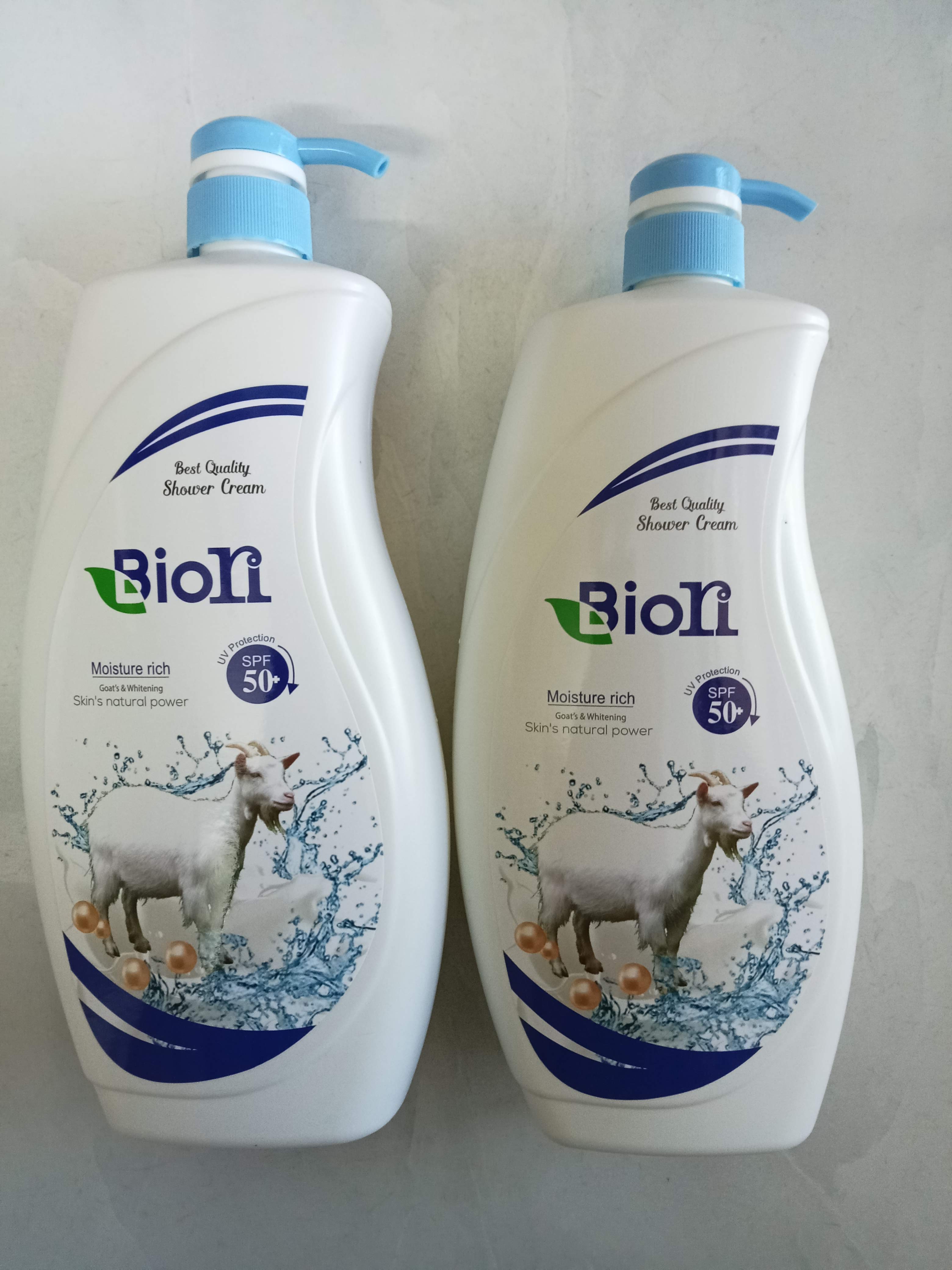 combo sữa tắm trắng da biori 1200ml ( sữa dê )