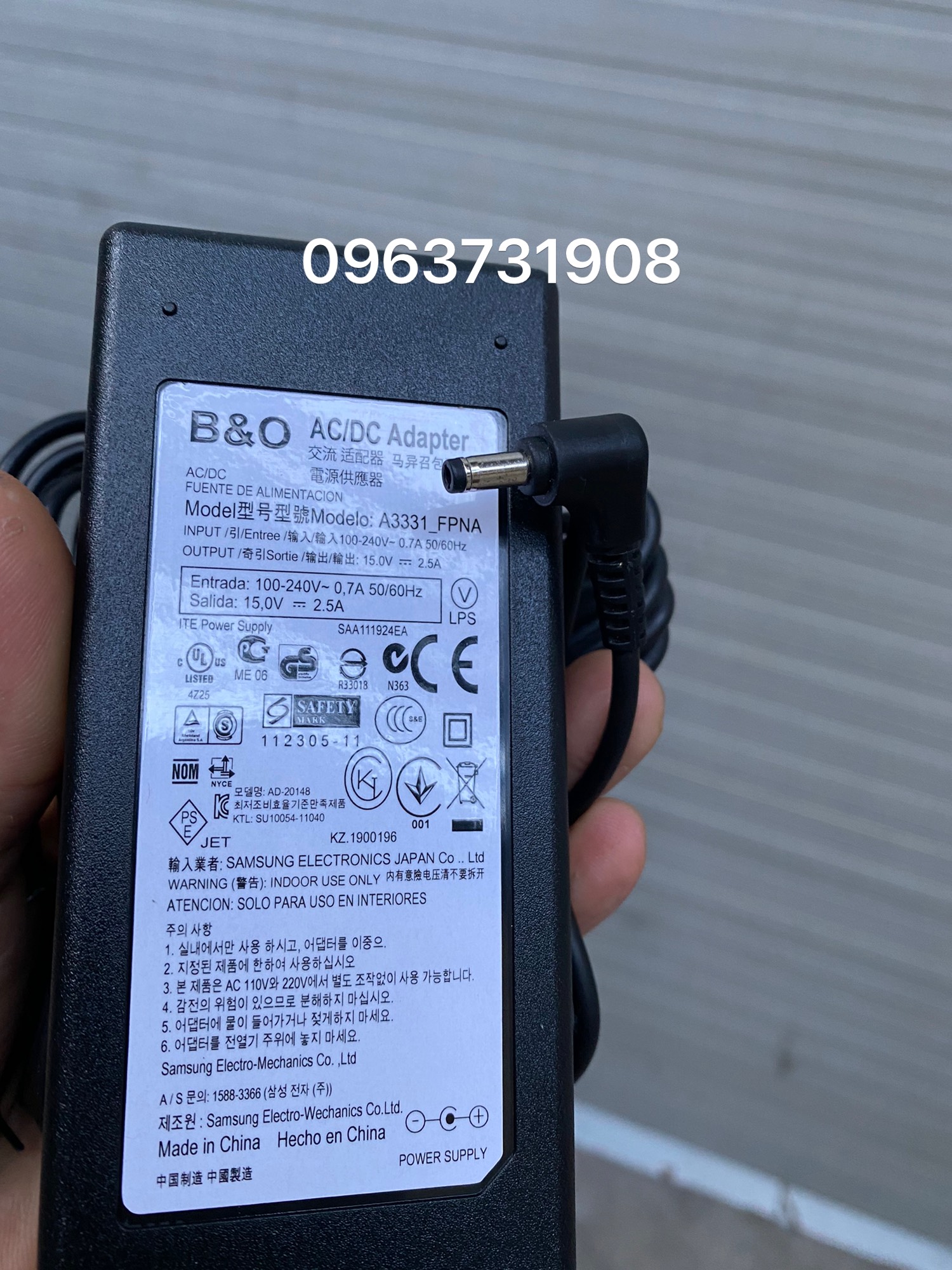 Bộ sạc Loa B&O BeoPlay A2 hàng cao cấp