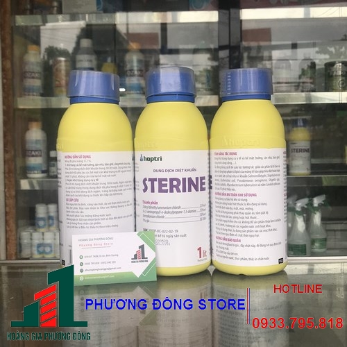 Dung dịch khử trùng chuyên dụng Sterine (Chai 1 lít)