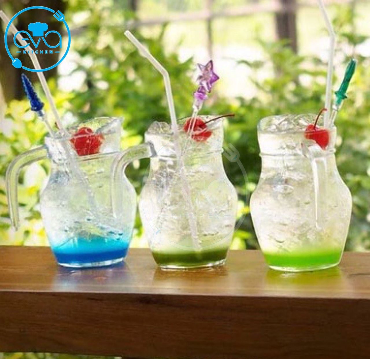 [HCM]Bộ 4 Ly Thuỷ Tinh Có Quai Miệng Rót Uống Trà Sữa 500 Ml M2954