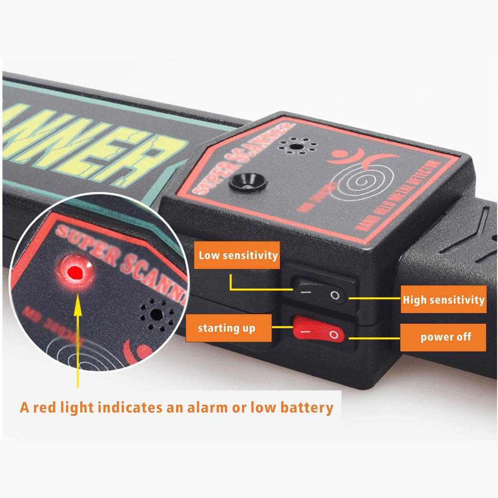 Máy Dò Kim Loại Cầm Tay Super Scanner - Hàng Chính Hãng