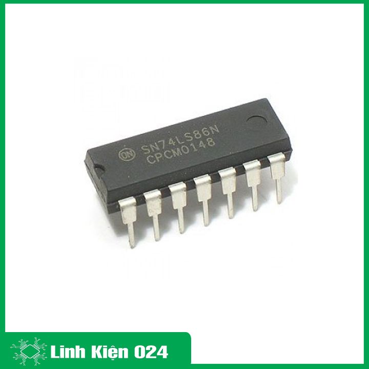 IC 74LS86 DIP14 chứa bốn cổng OR (XOR)