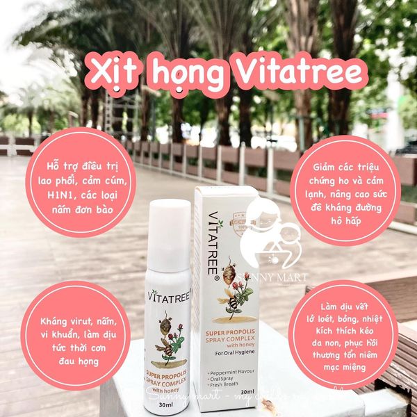 XỊT KEO ONG VITATREE 30ML