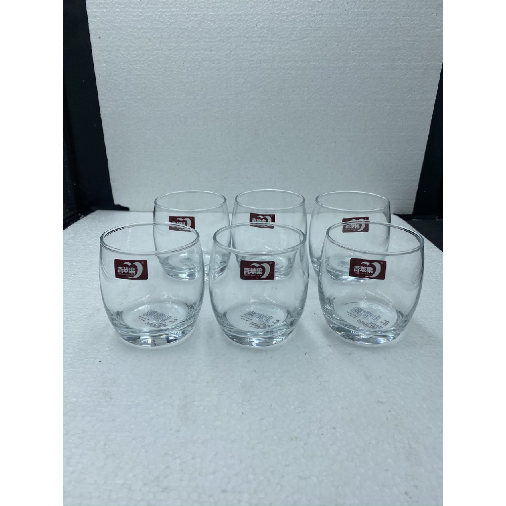 BỘ 6 LY CỐC THUỶ TINH TRÒN BẦU 290ML