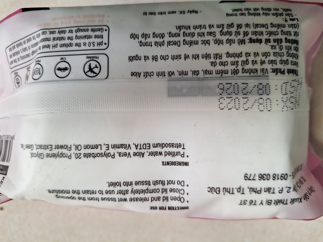 COMBO 10 KHĂN ƯỚT AMY BABY CAO CẤP KHÁNG KHUẨN