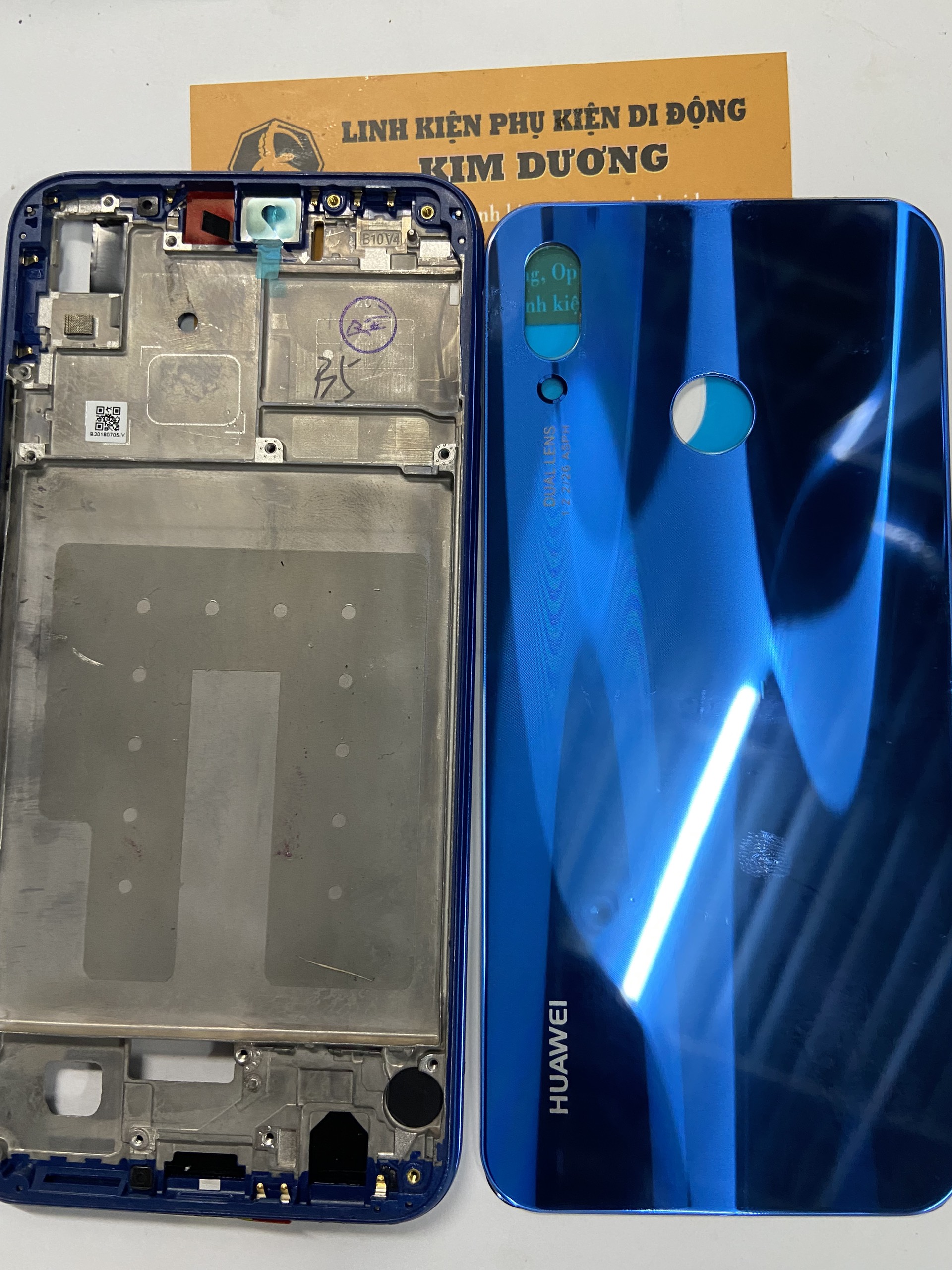 Vỏ Bộ/ Khung sườn + Lưng kính Huawei Nova 3E