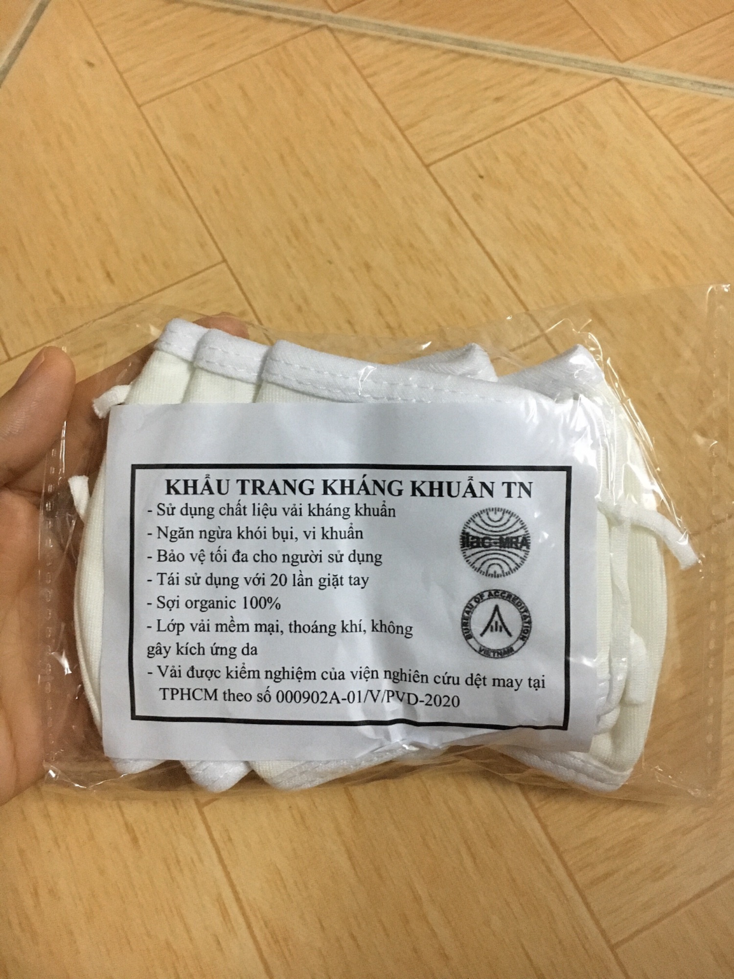 Set 5 khẩu trang vải cho bé (từ 1-3 tuổi)