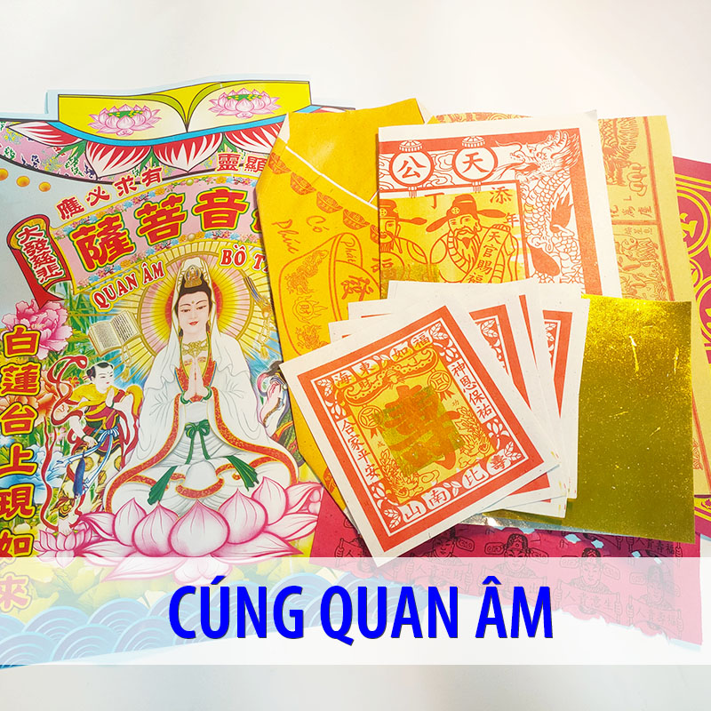 [HCM] Set of Papers for Worshiping Bodhisattva Guan Yin, worshiping Avalokiteshvara