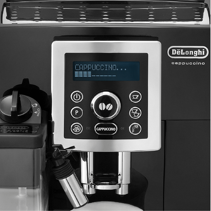 [Trả góp 0%]Máy pha cà phê tự động từ cà phê hạt và bột Delonghi Ecam 23.466.B