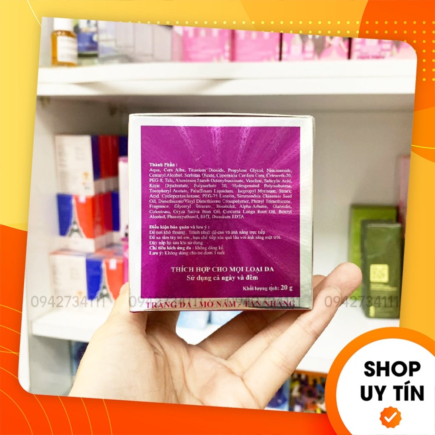 [Chính hãng] Kem Face Nám Bạch Ngọc Liên 20gr