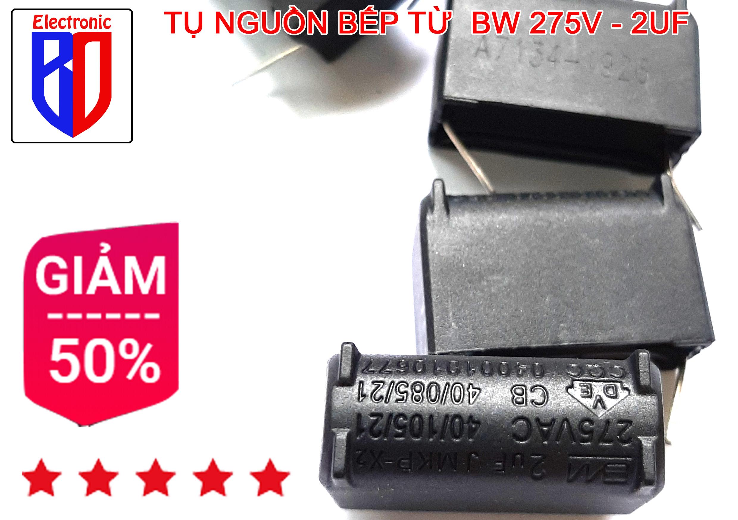 TỤ BẾP TỪ 2UF 275V - MỚI COMBO 2 CHIẾC