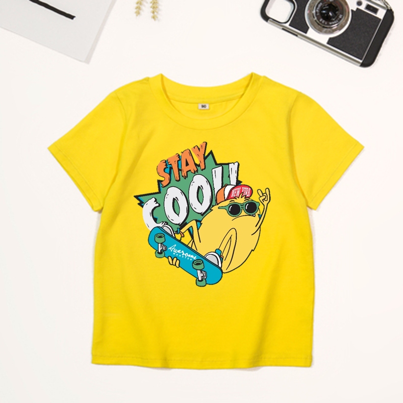 [HCM][size 5 - 90kg] áo thun vải đẹp nam nữ  bé trai gái  áo in HÌNH STAY COOL  áo thun cặp nhóm áo thun mặc cho cả gia đình.