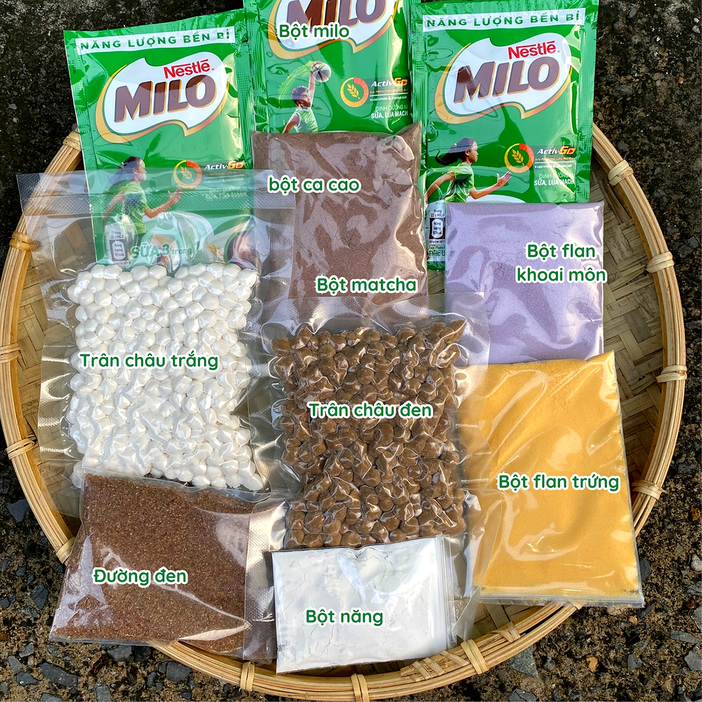 Set Milo Dầm 94farmnấu 10 Ly Siêu Ngon