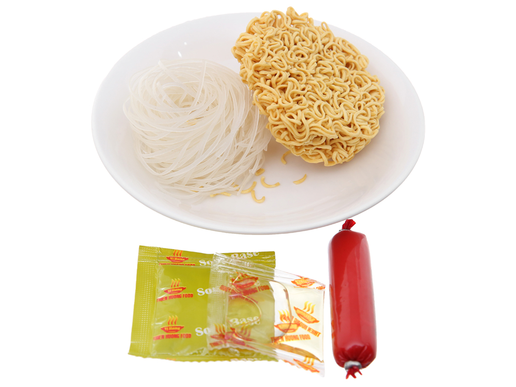 Thùng 24 ly hủ tiếu mì Yes Mom thịt bằm 76g (có cây xúc xích thật)