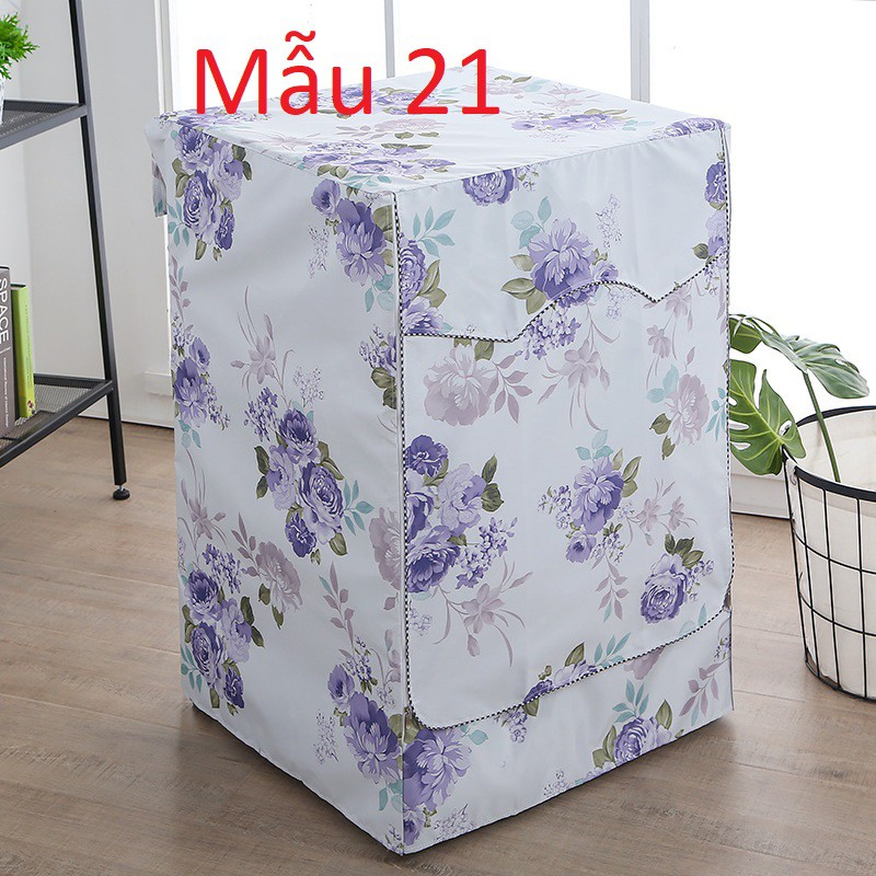 Vỏ bọc, áo trùm máy giặt lồng đứng (cửa trên) vải bạt bền đẹp chống nước-LOẠI 8-12KG , ÁO TRÙM MÁY GIẶT