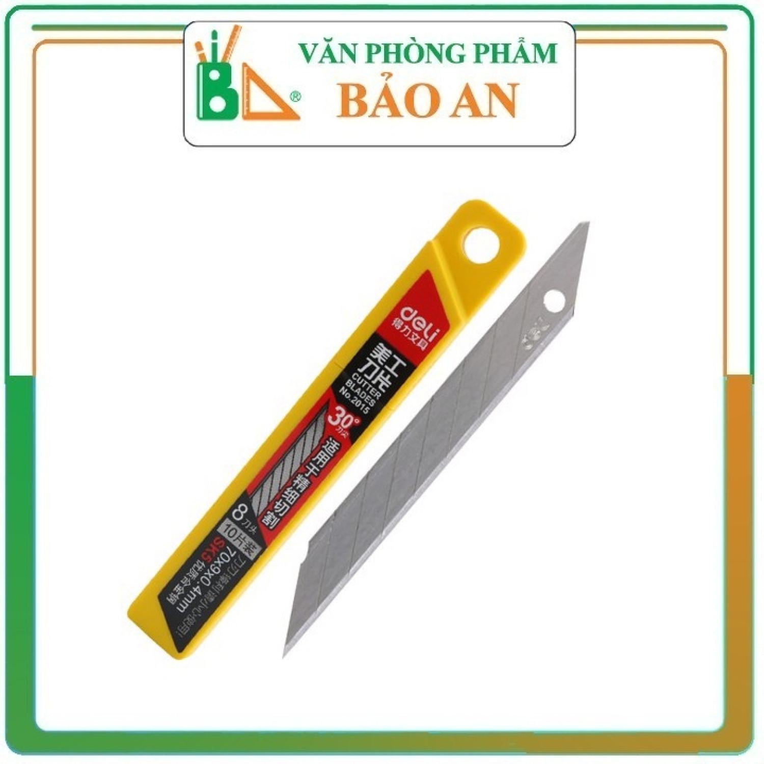 Lưỡi dao rọc giấy deli 2015 - văn phòng phẩm bảo an