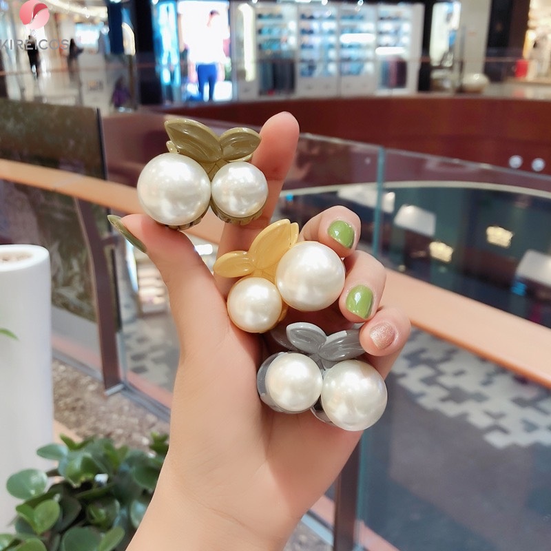 Gấp Tóc Kẹp Tóc Nữa Đầu Trái Châu Hot Trend Hàn Quốc