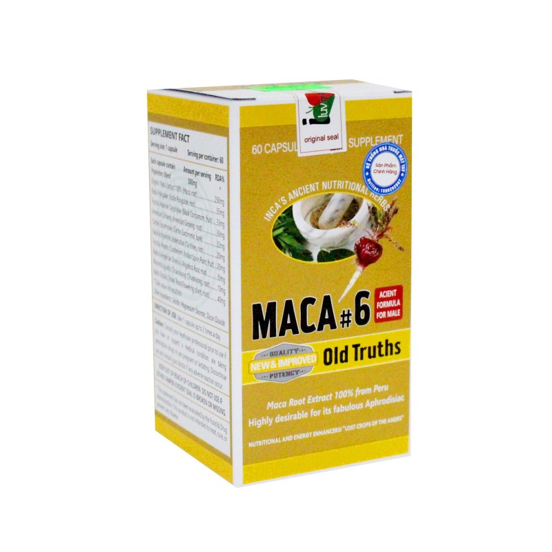 Maca 6 - Old Truths - Chai 60 Viên - Giúp Tăng Cường Sinh Lý Nam