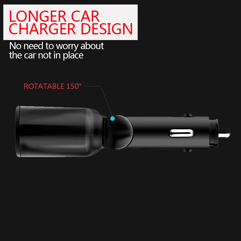 12-24V Car Charger 2 Lighter Ports 2 USB Sockets