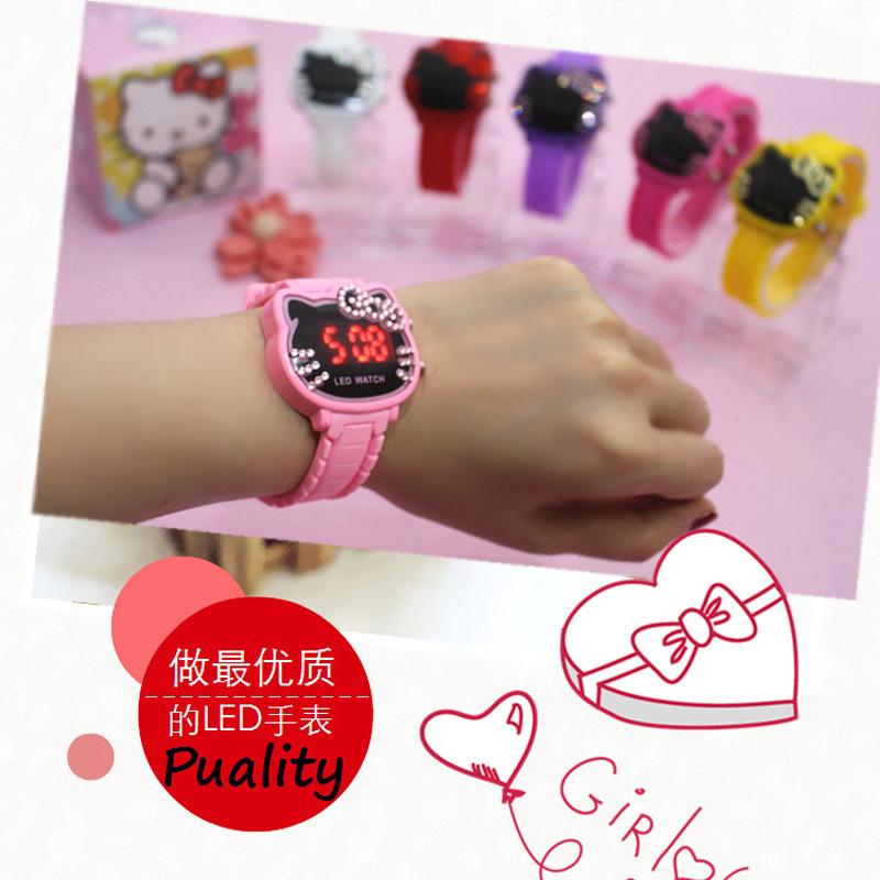 [HCM]Đồng hồ trẻ em hello kitty dành cho bé gái