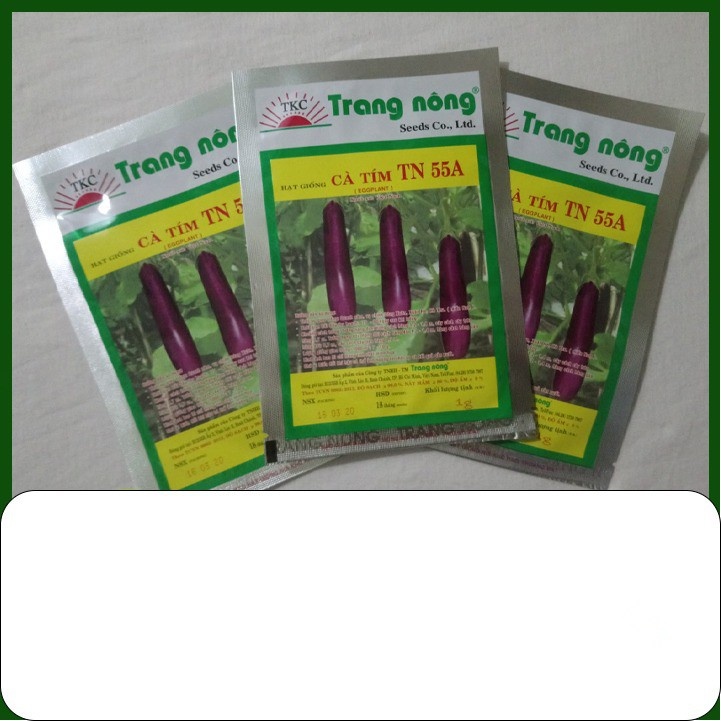 Hạt giống cà tím trang nông 1gram