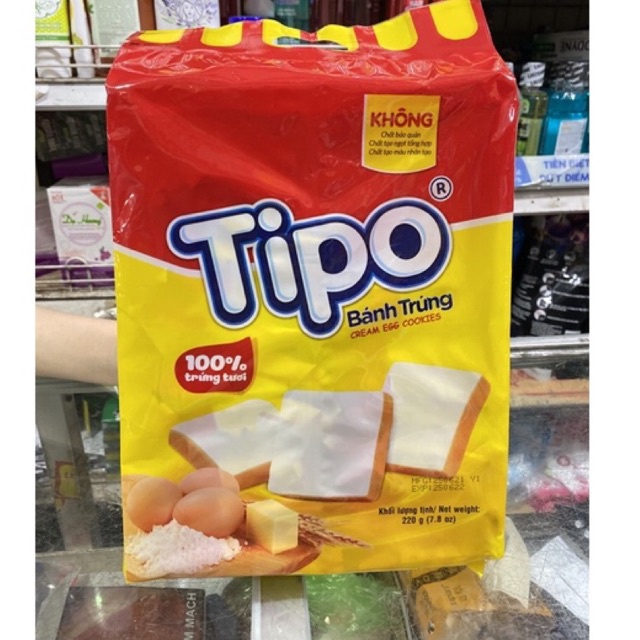 Bánh trứng giòn Tipo túi 220g