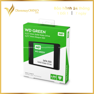 Ổ Cứng SSD Laptop WESTERN 480G Green Sata III 6Gb s WDS480G2G0A Chính Hãng - Ổ Cứng SSD Cho PC Laptop - Điện Máy OHNO thumbnail