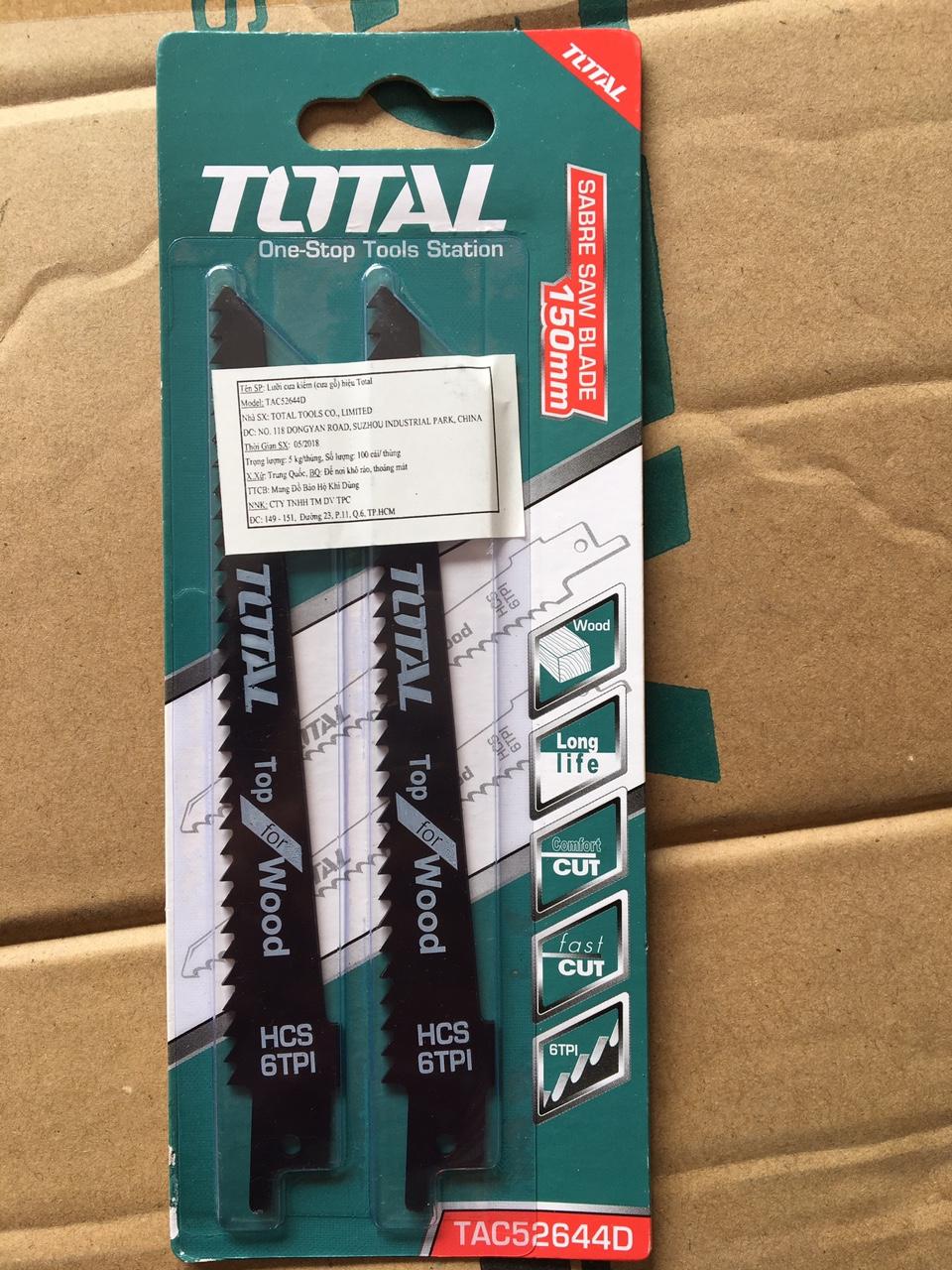 Bộ lưỡi cưa kiếm (cưa gỗ) Total TAC52644D