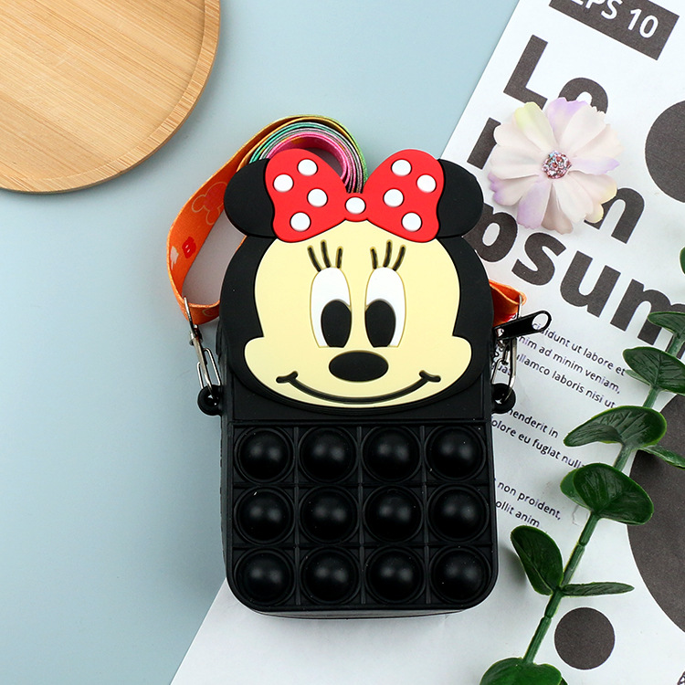 PVN55068 Túi đeo chéo popit họa tiết chuột mickey cho các bé