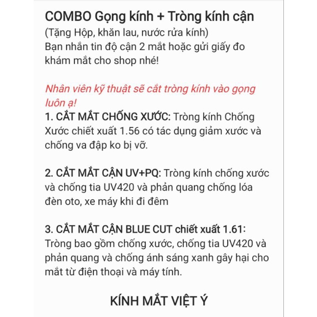KÍNH CHỮ V SIÊU HOT