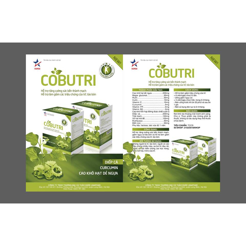 COBUTRI - Hỗ trợ trĩ, táo bón