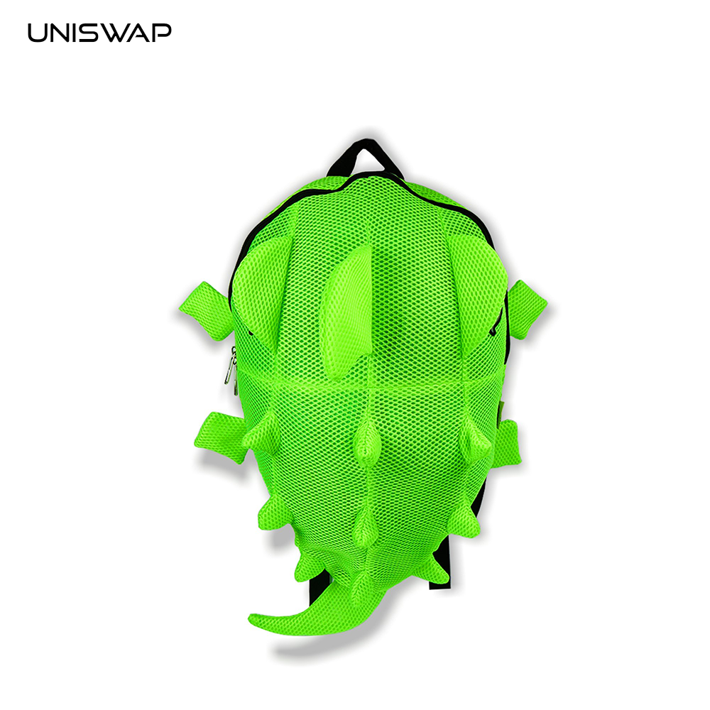 Balo dinosaur eyes reflective high-grade mesh resistance dust đựng headwear helmet (green)