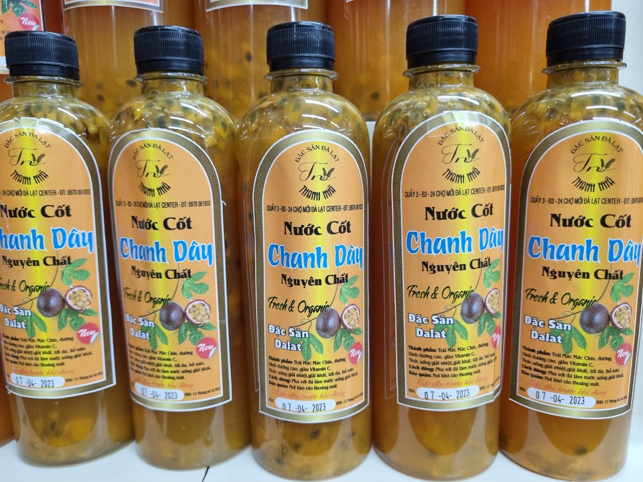 NƯỚC CỐT CHANH DÂY ĐẬM ĐẶC 100% NGUYÊN CHẤT 1 LÍT