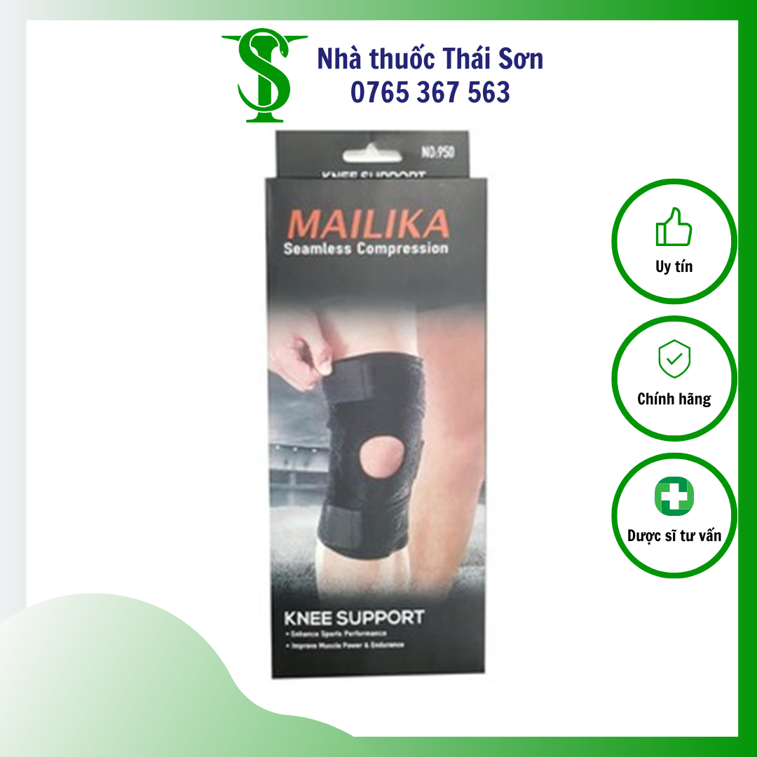 [CHÍNH HÃNG] Bó gối dán MAILIKA 950 Băng thun 4 chiều, hỗ trợ vận động