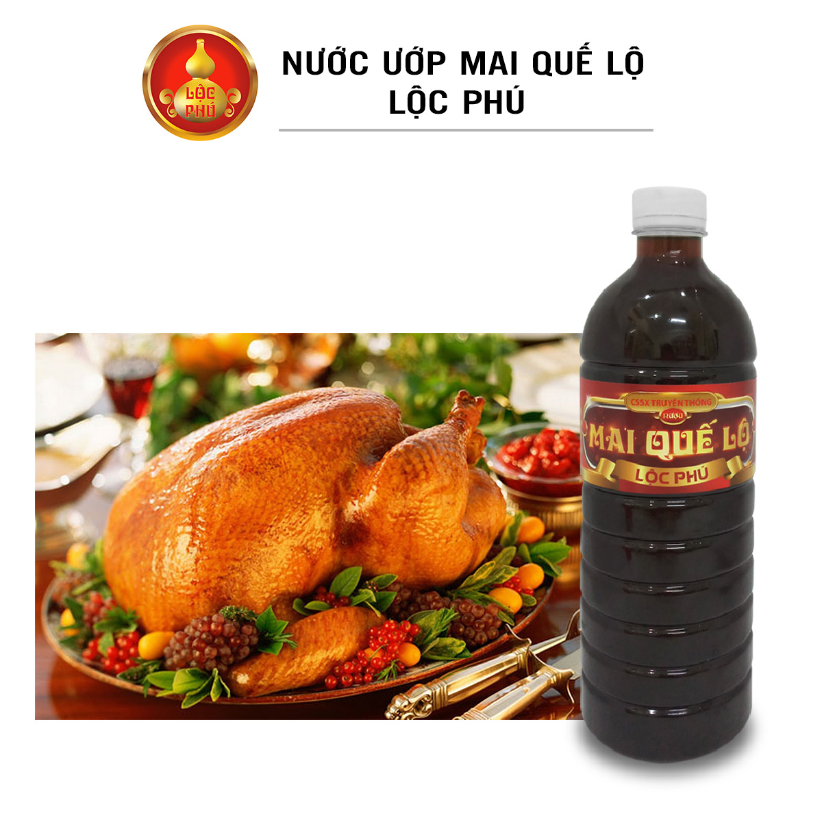 [HCM]Nước ướp Mai quế lộ LỘC PHÚ  (gia vị làm bánh trung thu)
