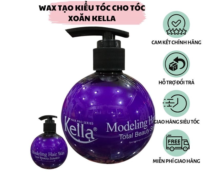 Wax tạo kiểu tóc xoăn Kella Modeling 250ml