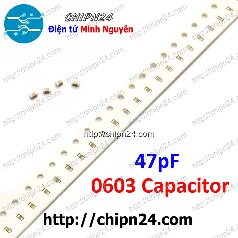 Tụ dán smd 0603 470-47pf 50v 5%