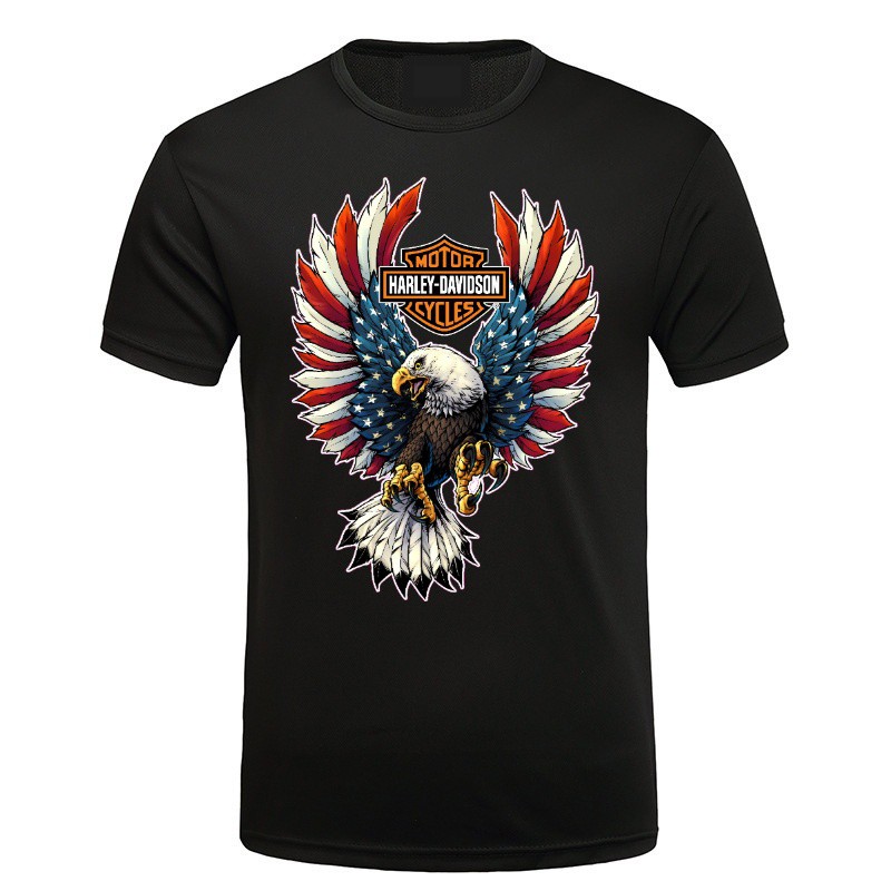Áo thun cotton cao cấp /áo thun biker harley davidson .