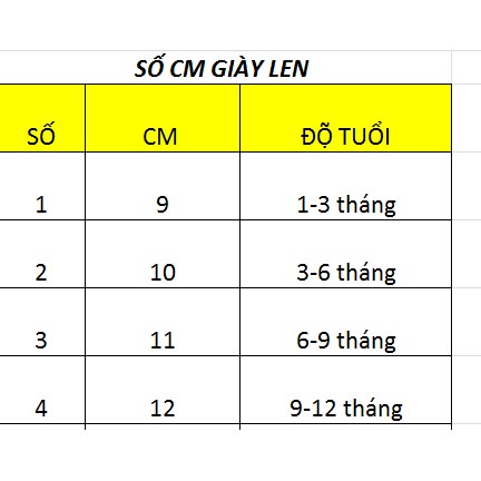 GIÀY LEN CHO BÉ GÁI