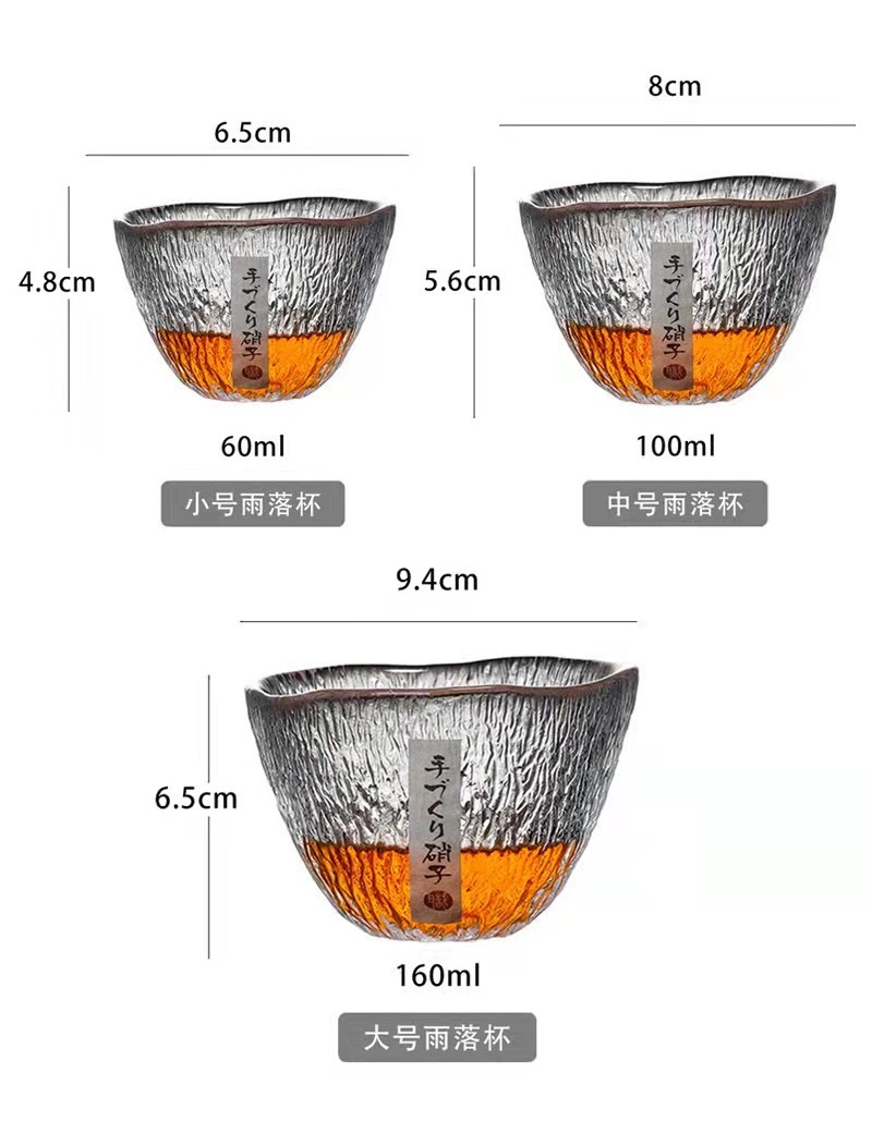 Chén Thủy Tinh Uống Trà Đạo Nhật Bản