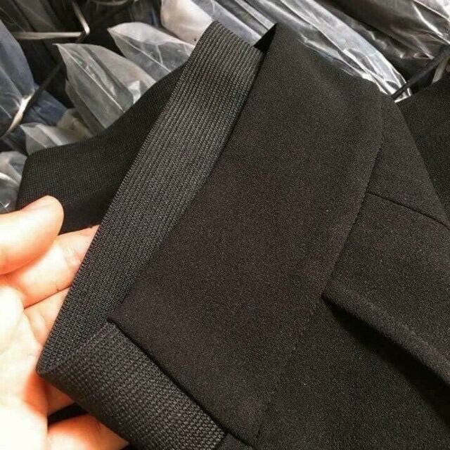 Quần baggy nữ cạp lưng chun sau