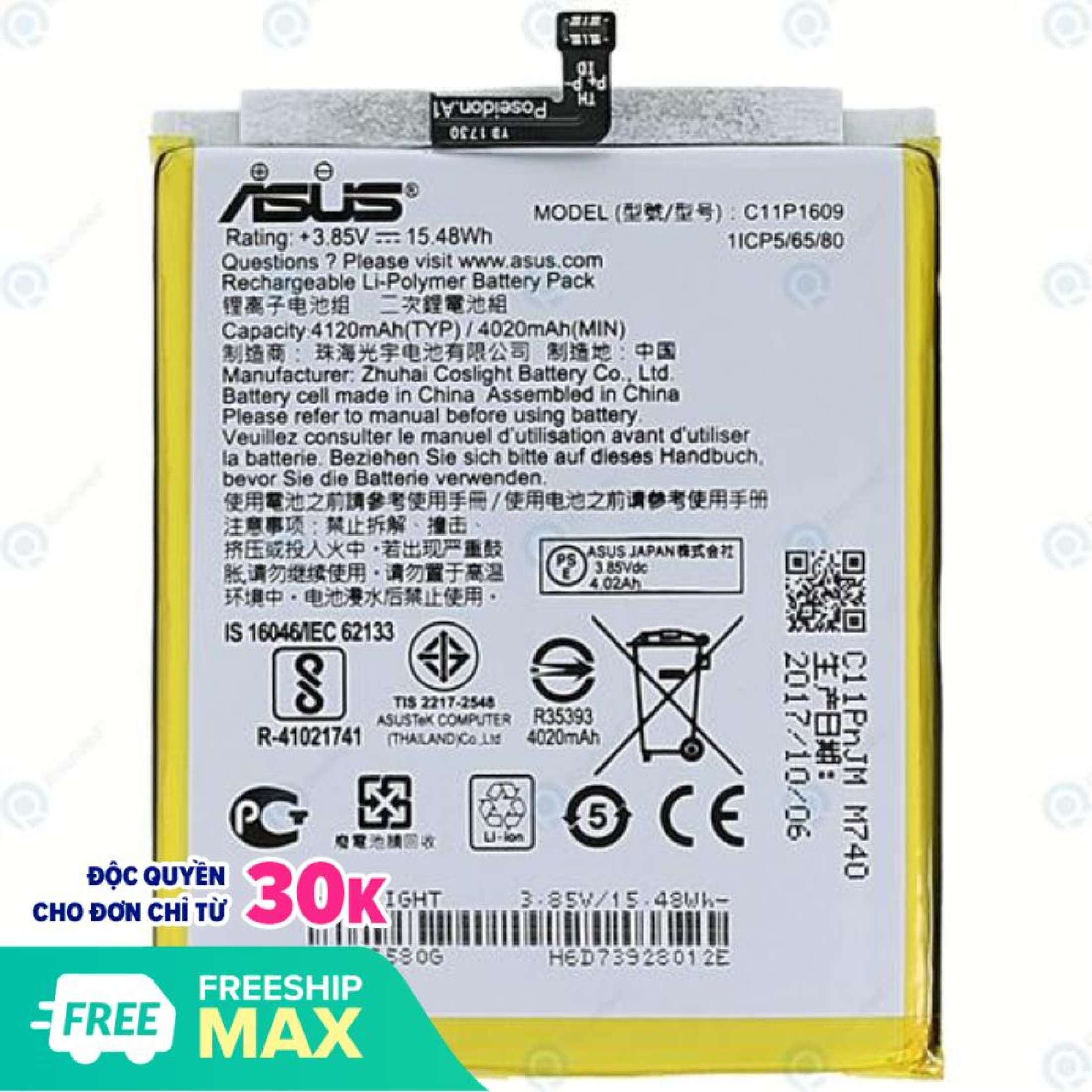 Pin asus zenfone 3 max 5.5 inch ZC553KL