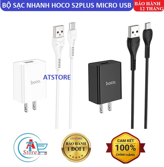 Bộ Sạc Nhanh Hoco S2 Plus Micro USB 3.4A  - Bộ Sạc Nhanh Android