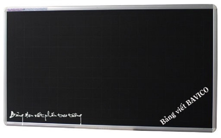 Bảng đen viết phấn Poly Taiwan kẻ ô ly KT 100x120cm (Bavico)