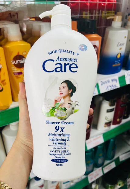 Sữa tắm dê white care 9x 1200ml sáng mịn hơn thơm lâu hơn