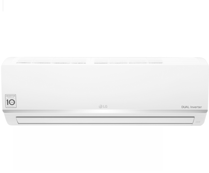 Máy lạnh LG Inverter 1 HP V10ENW, Động cơ Dual Inverter - làm lạnh nhanh hơn 40%, tiết kiệm điện lên đến 70%, vận hành êm ái - Bảo hành 12 tháng