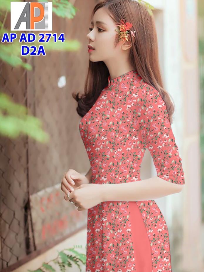 Vải áo dài hoa nhí