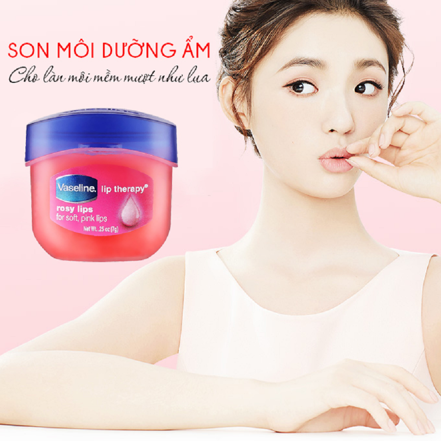 Kem dưỡng môi Vaseline Mỹ (7gr) - Hàng chuẩn