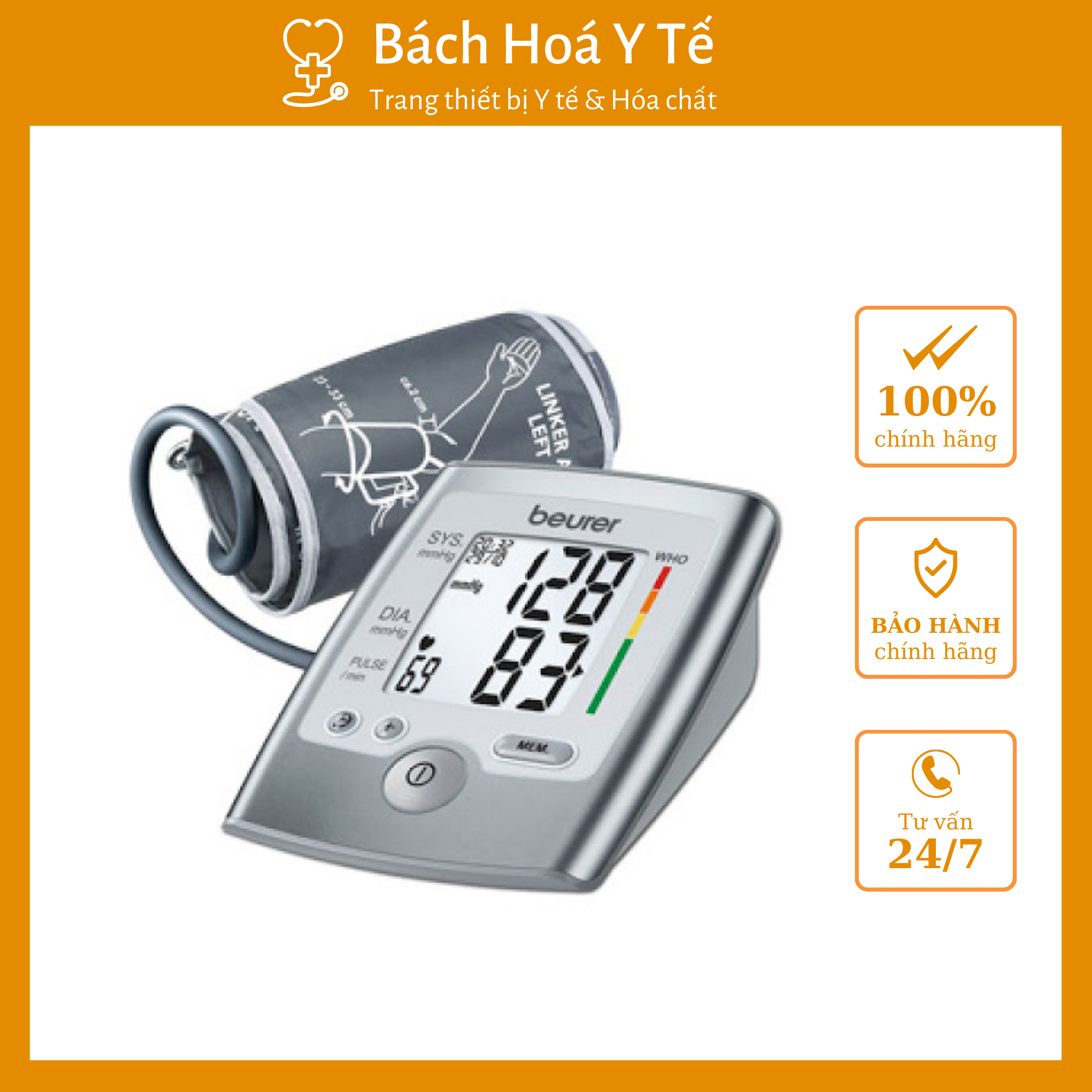 Máy đo huyết áp beurer bm35 nhập khẩu chính hãng, bảo hành 36 tháng